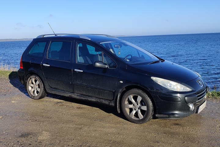 Sort Peugeot 307 fra 2006
