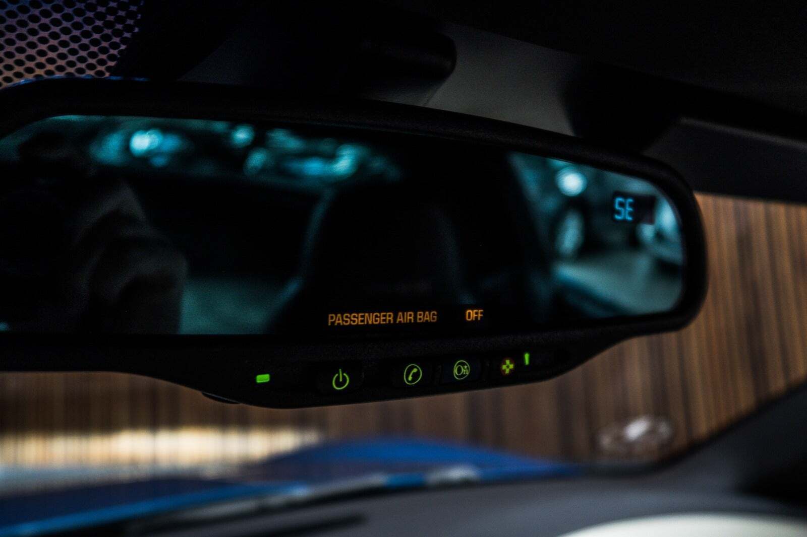 Blå Corvette C6 fra 2008