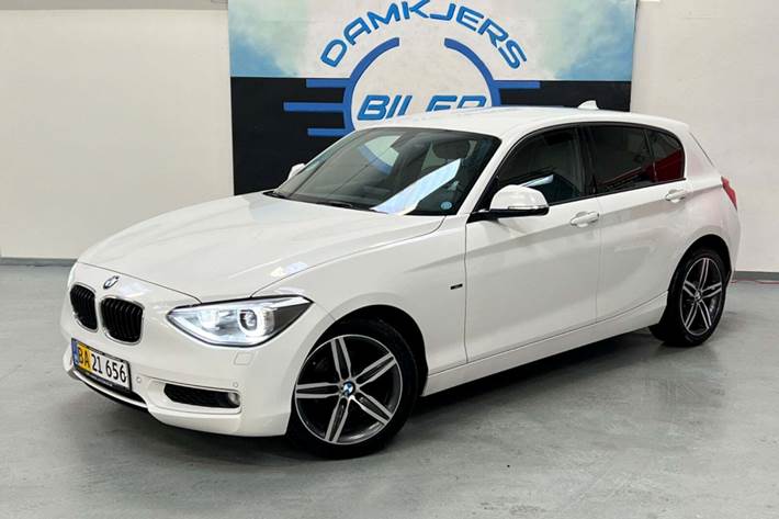 Hvid BMW 118d fra 2012