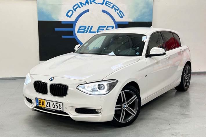 Hvid BMW 118d fra 2012