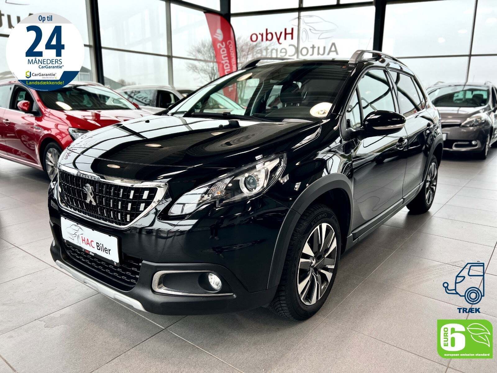 Grå Peugeot 2008 fra 2018