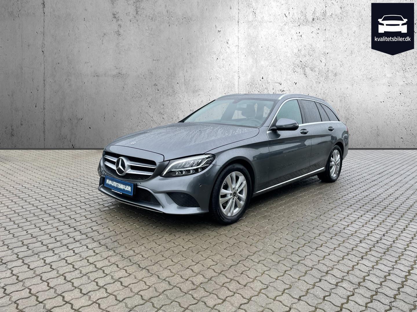 Grå Mercedes C220 d fra 2019