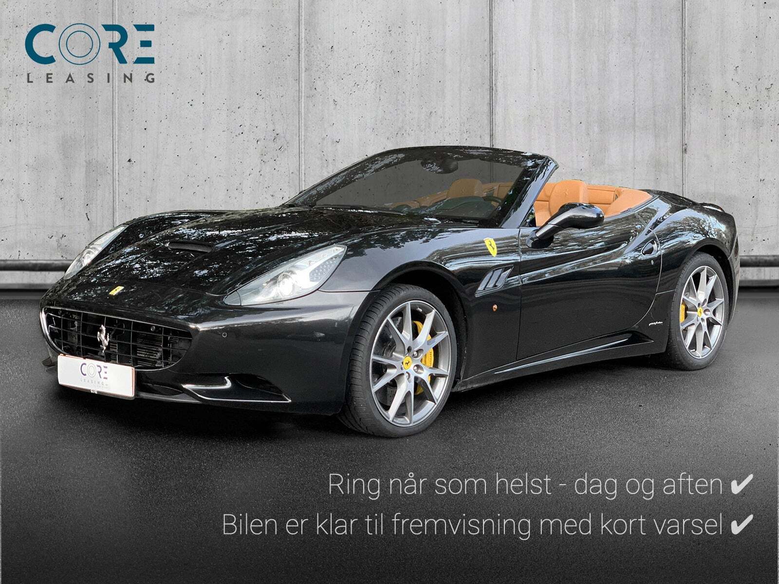 Grå Ferrari California fra 2010