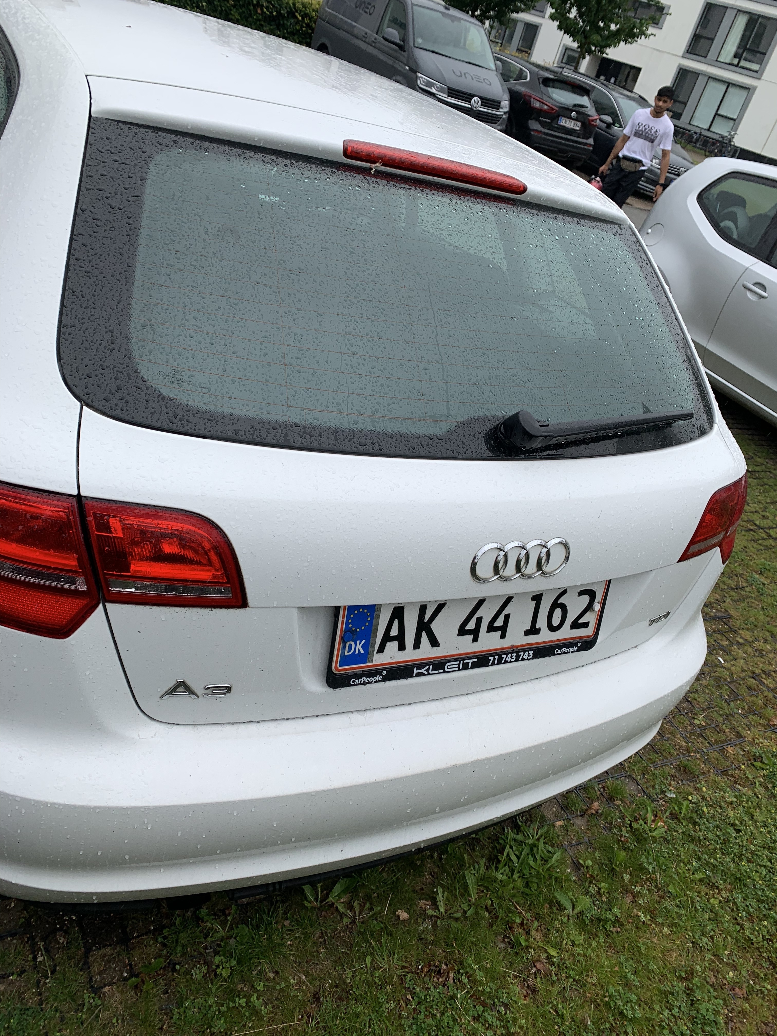 Hvid Audi A3 fra 2010