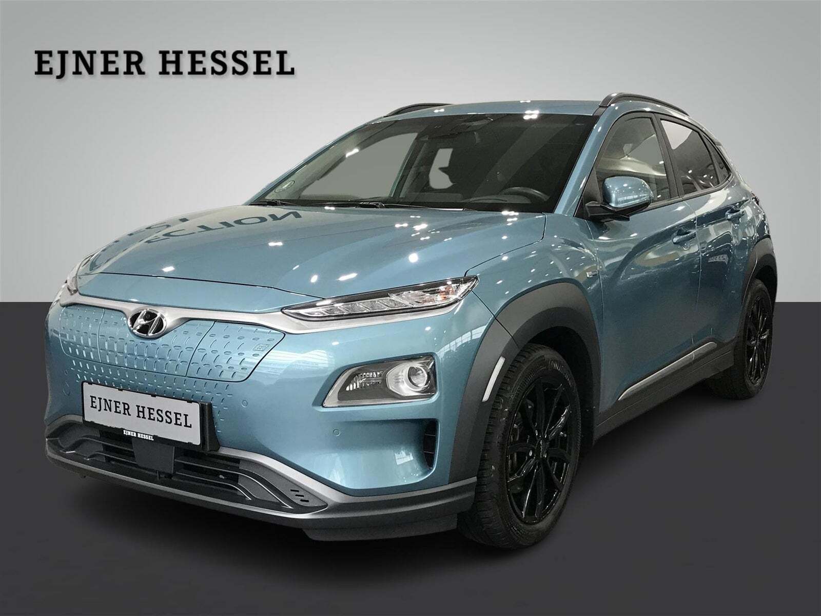 Blå Hyundai Kona fra 2020