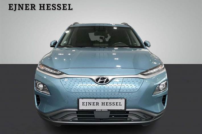 Blå Hyundai Kona fra 2020