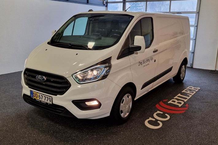Hvid Ford Transit Custom 300L fra 2019