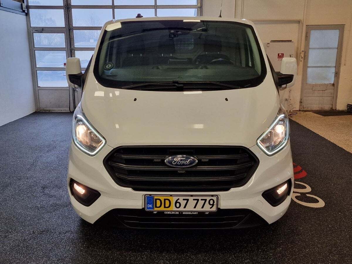 Hvid Ford Transit Custom 300L fra 2019