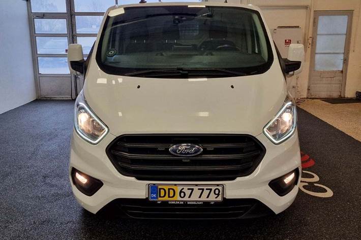 Hvid Ford Transit Custom 300L fra 2019