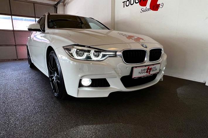 Hvid BMW 330d fra 2016