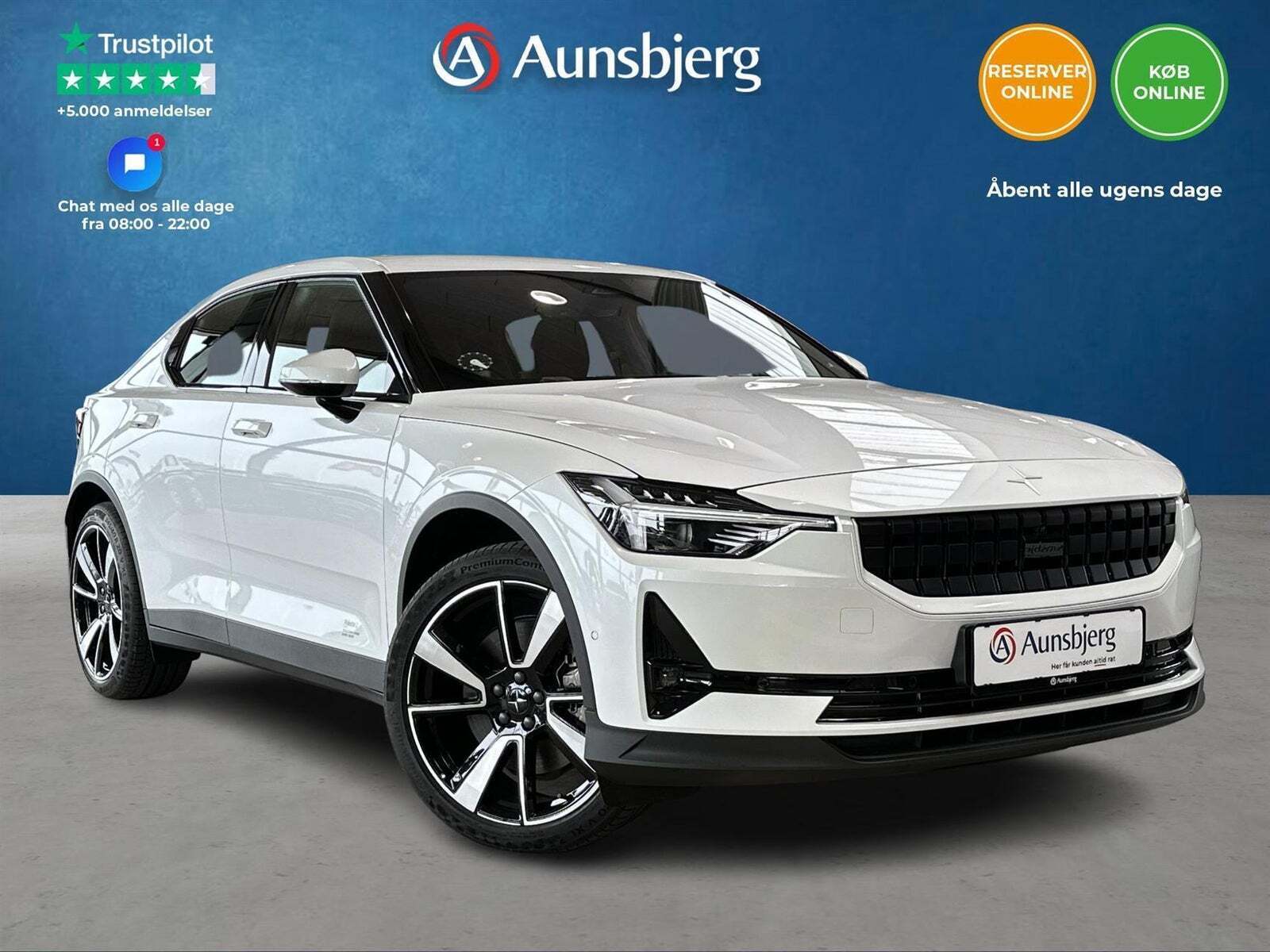 Grå Polestar 2 fra 2021