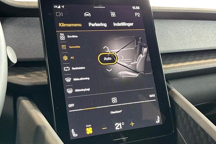 Grå Polestar 2 fra 2021