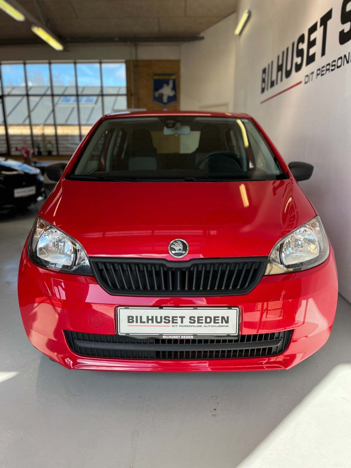 Gul Skoda Citigo fra 2013