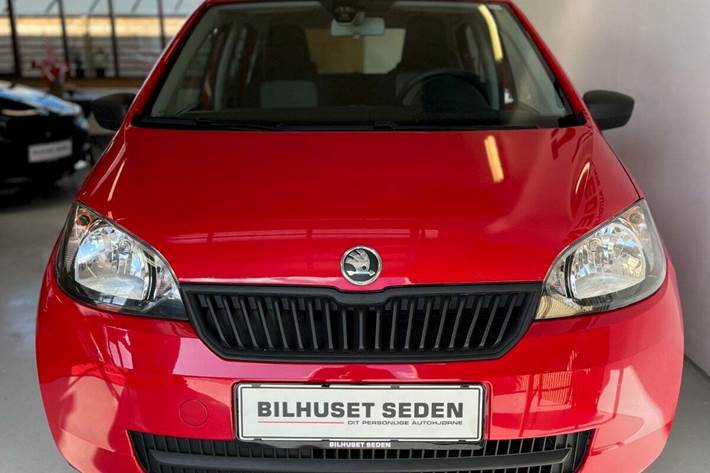 Gul Skoda Citigo fra 2013