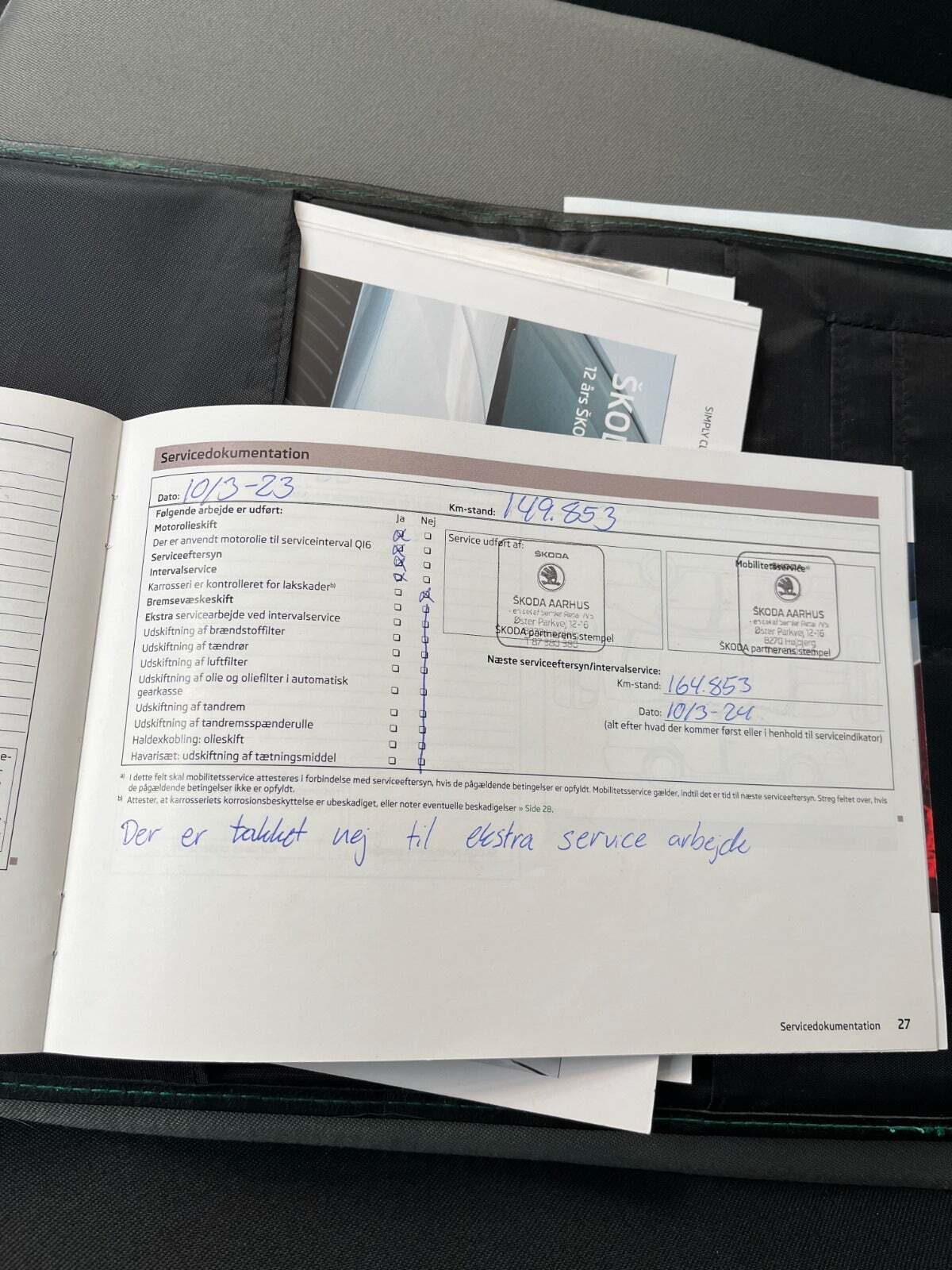 Gul Skoda Citigo fra 2013