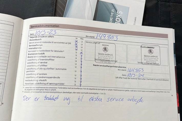 Gul Skoda Citigo fra 2013