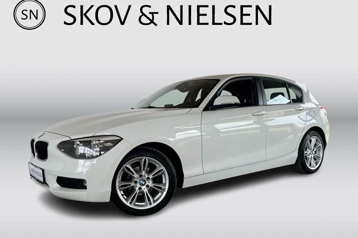 Hvid BMW 118d fra 2014