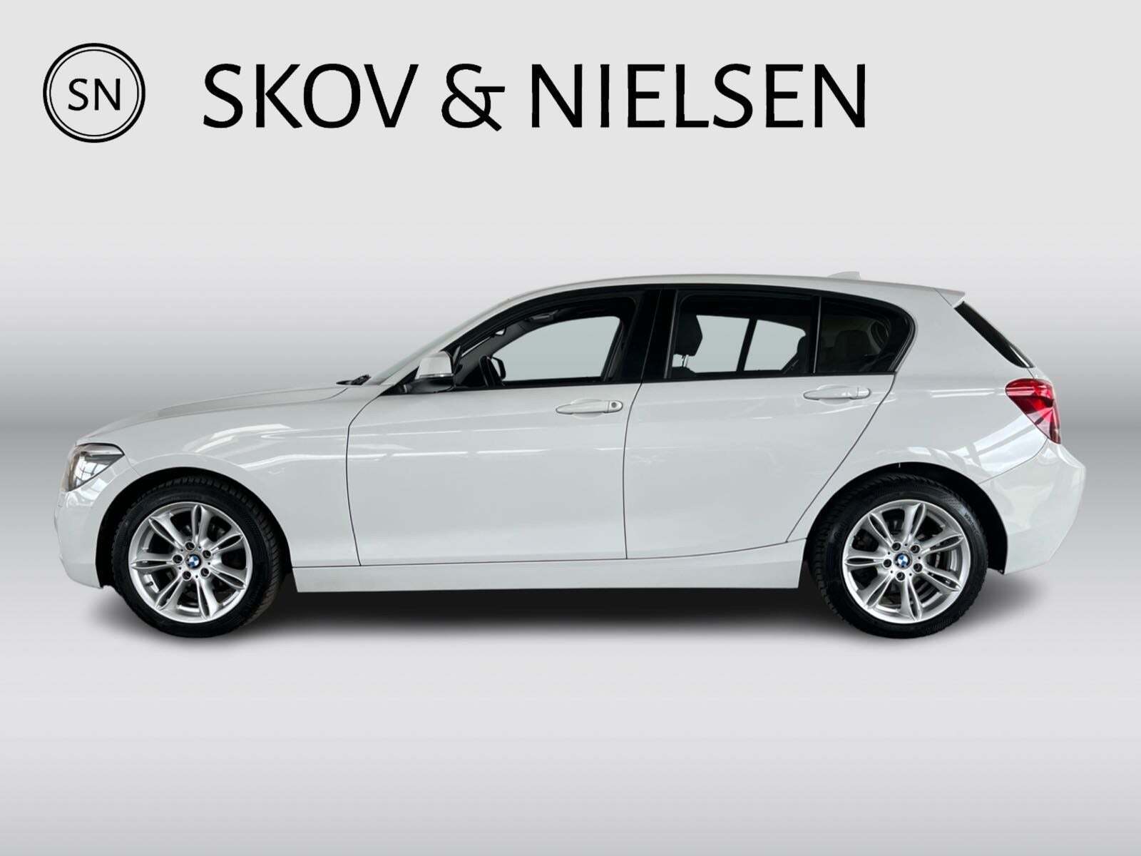 Hvid BMW 118d fra 2014
