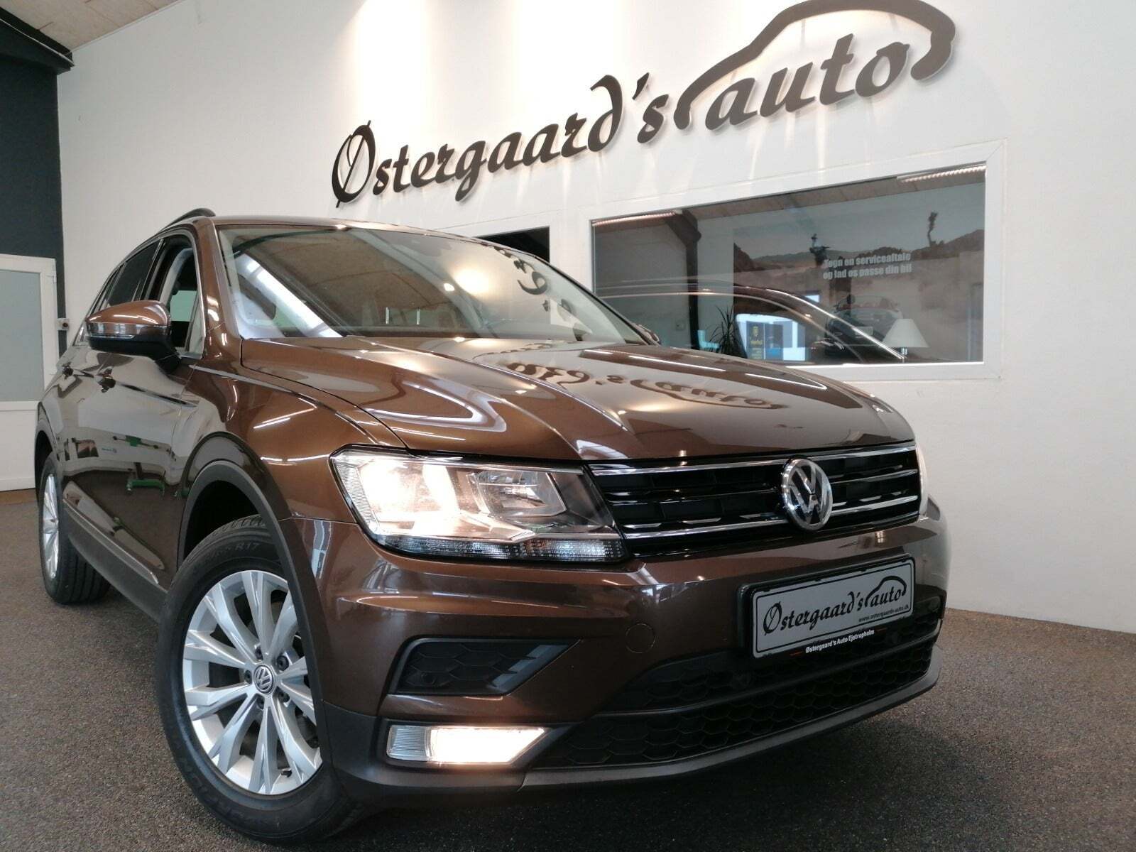 Brun VW Tiguan fra 2017