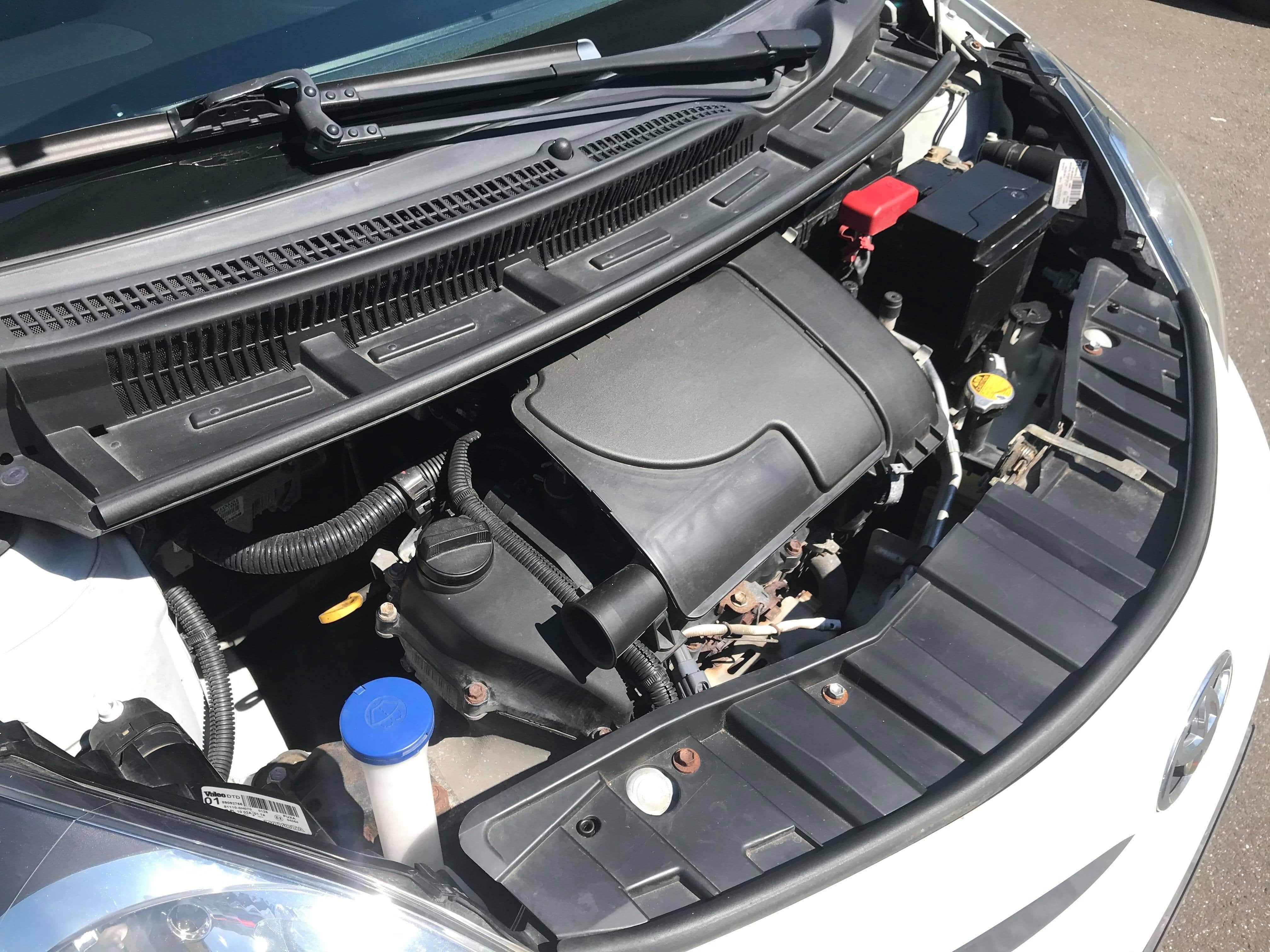 Hvid Toyota Aygo fra 2013