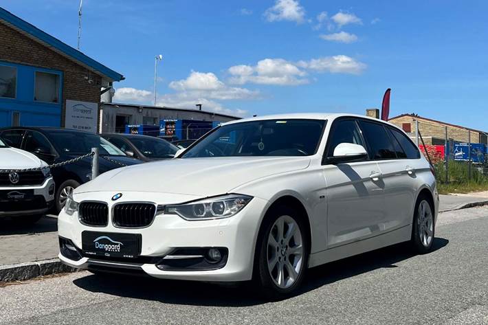 Hvid BMW 320d fra 2014