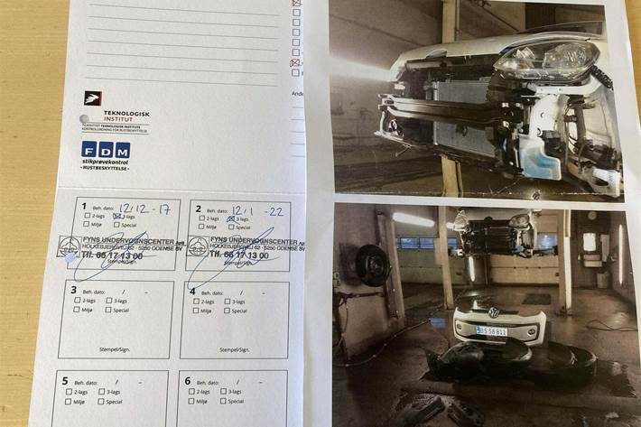 Hvid VW UP! fra 2018