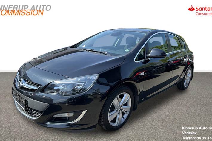 Sort Opel Astra fra 2014