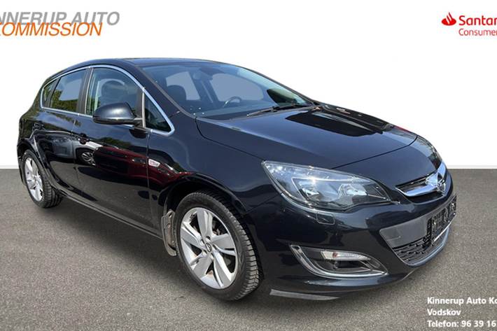 Sort Opel Astra fra 2014