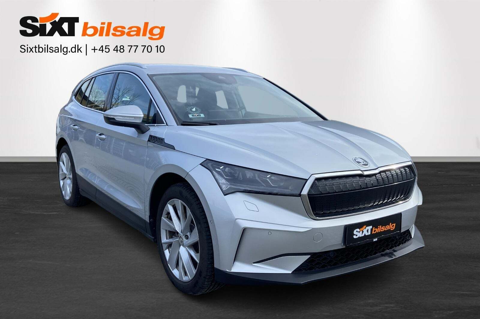 Grå Skoda Enyaq fra 2022