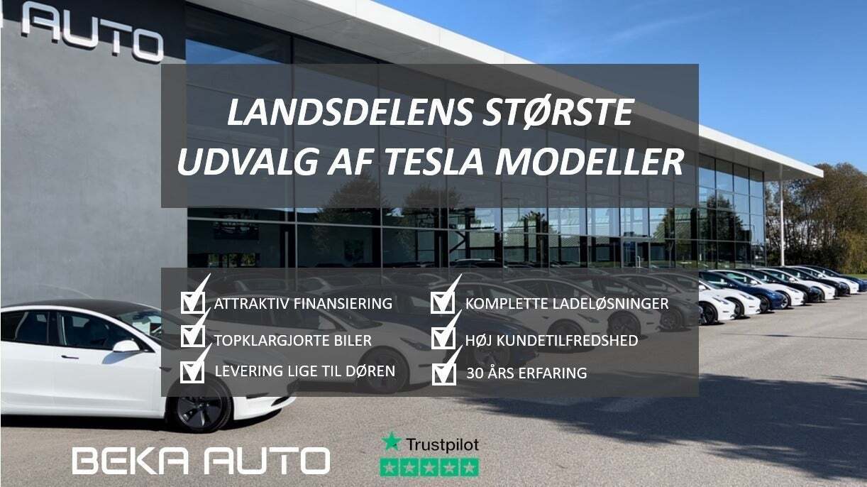 Grå Tesla Model 3 fra 2020
