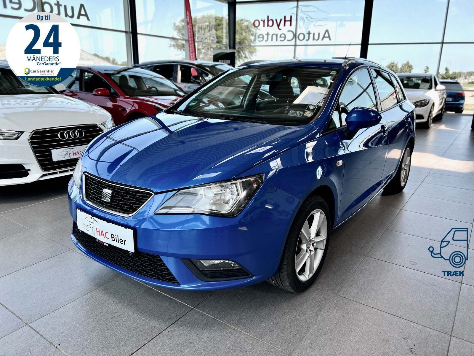 Blå Seat Ibiza fra 2013