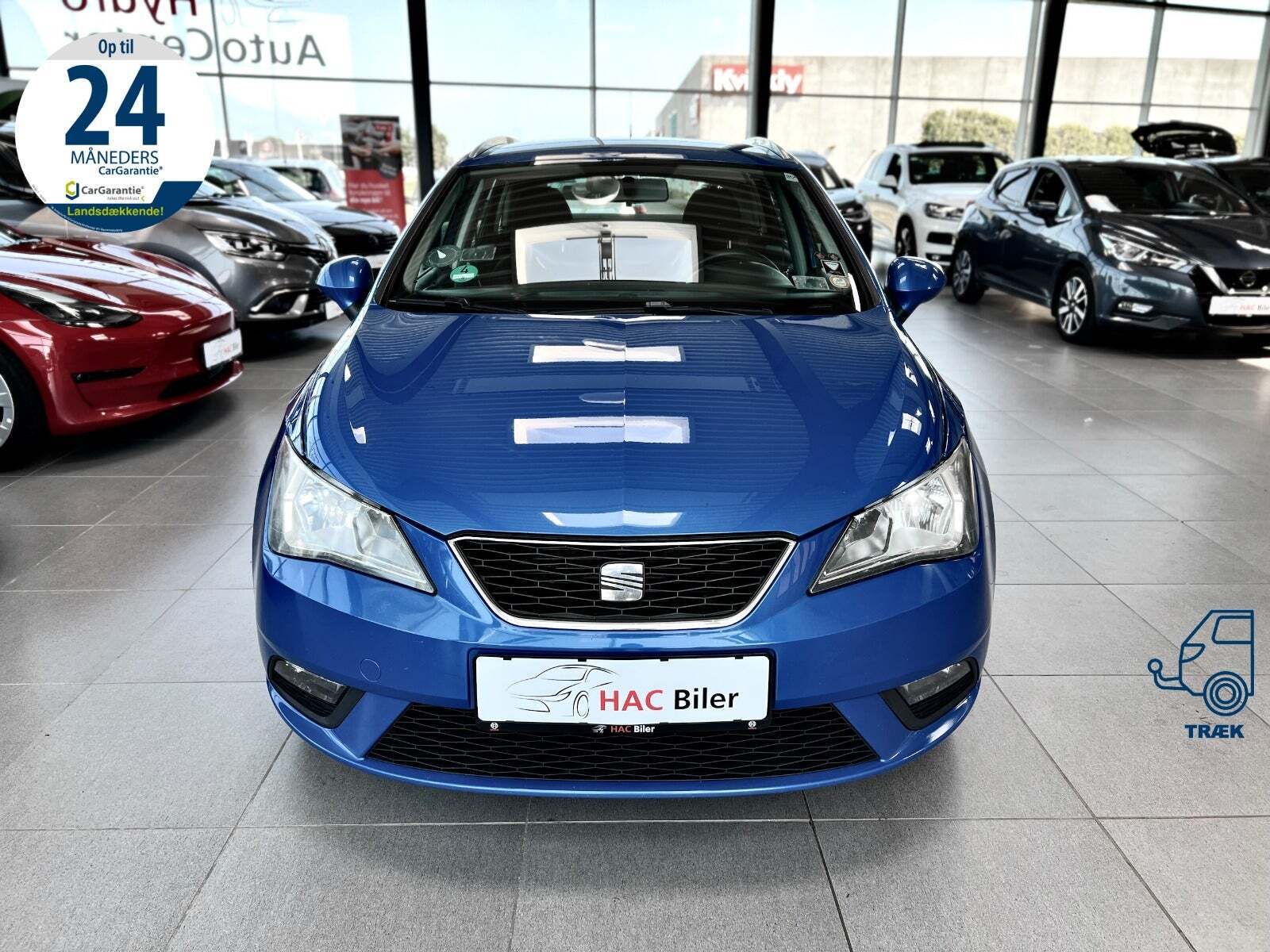 Blå Seat Ibiza fra 2013