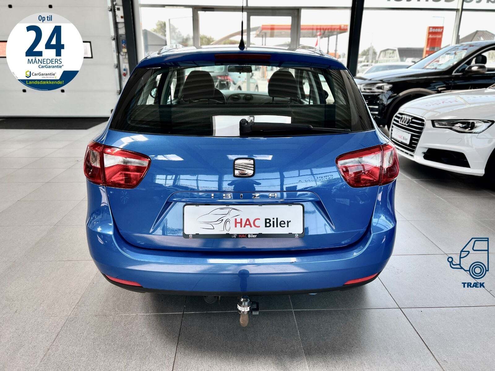 Blå Seat Ibiza fra 2013