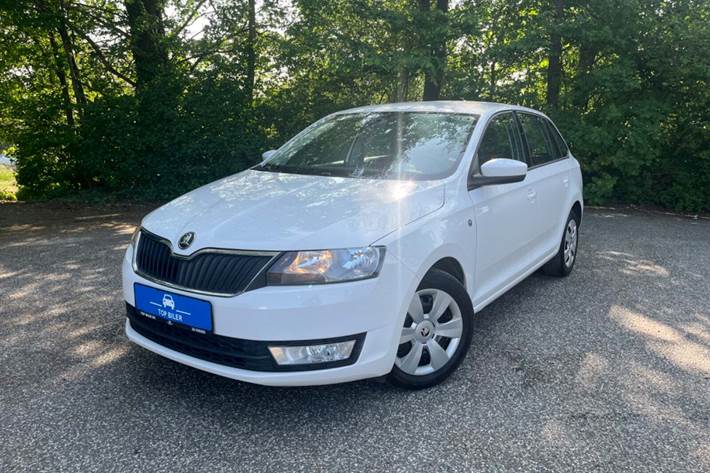 Hvid Skoda Rapid fra 2014