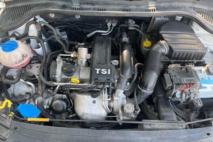 Hvid Skoda Rapid fra 2014