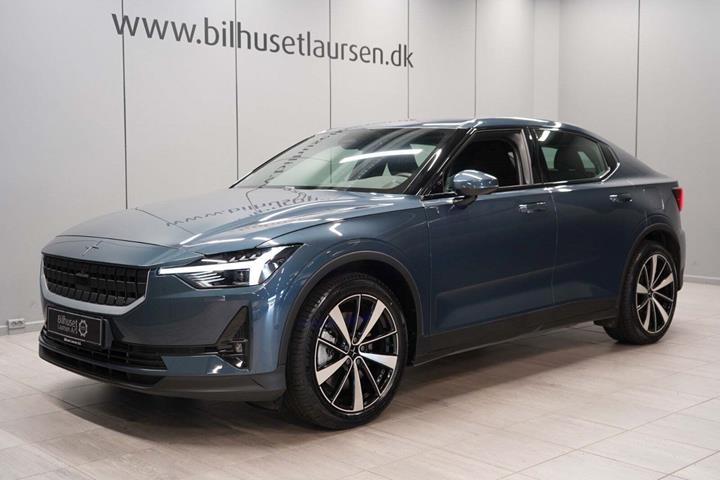 Blå Polestar 2 fra 2022