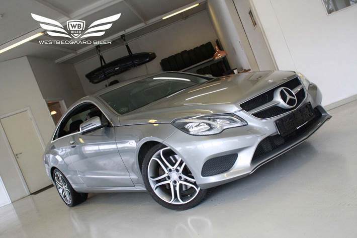 Grå Mercedes E220 fra 2014