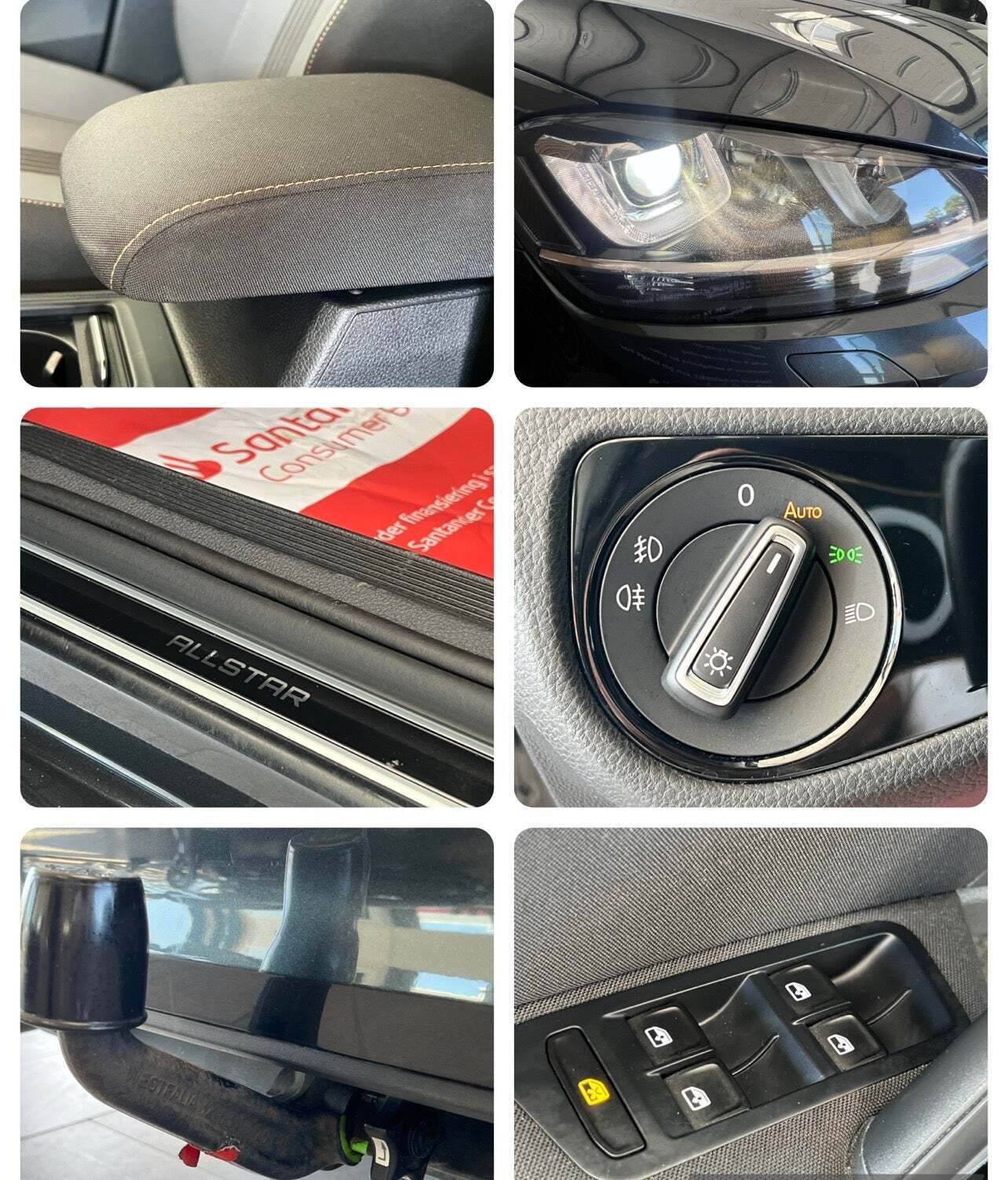 Grå VW Golf VII fra 2017