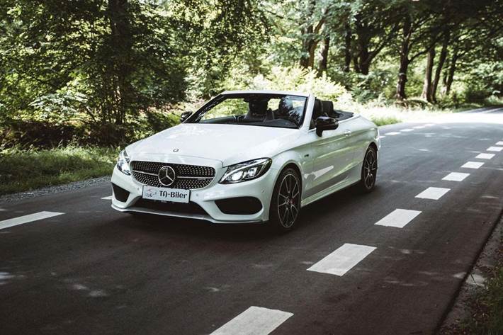 Hvid Mercedes C43 fra 2017