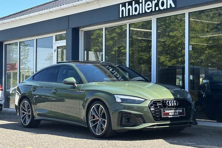 Grøn Audi A5 fra 2020