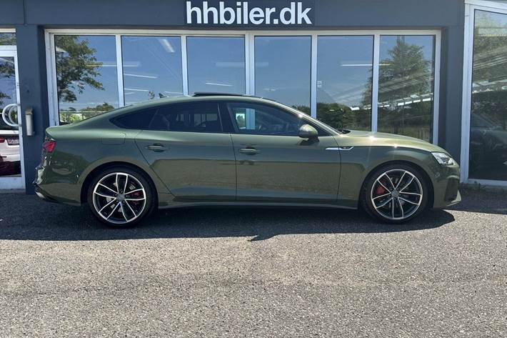 Grøn Audi A5 fra 2020