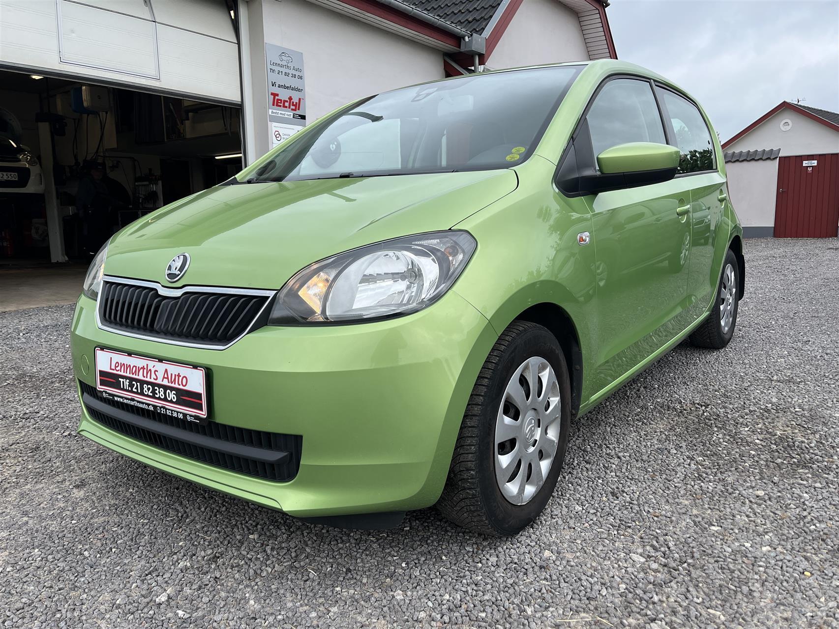 Grøn Skoda Citigo fra 2013