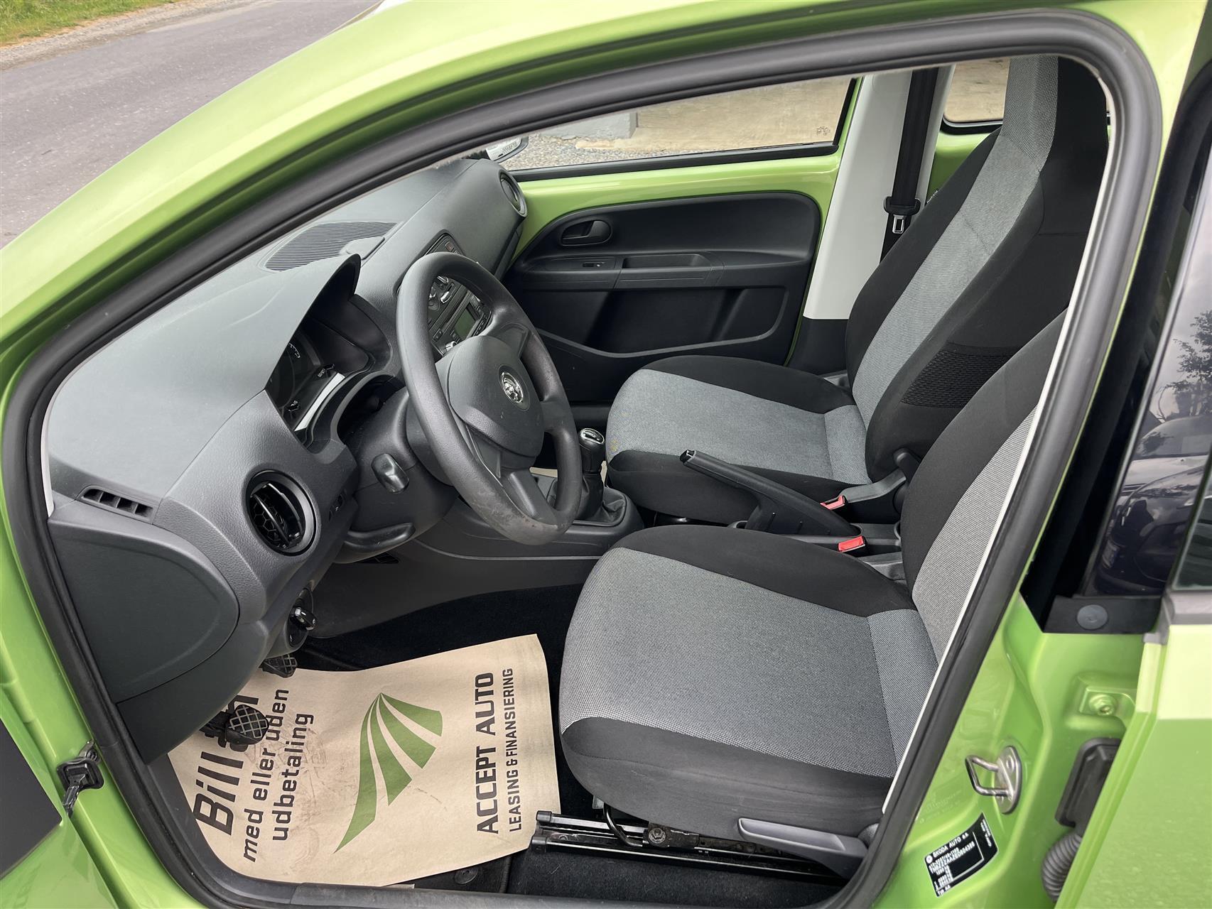 Grøn Skoda Citigo fra 2013