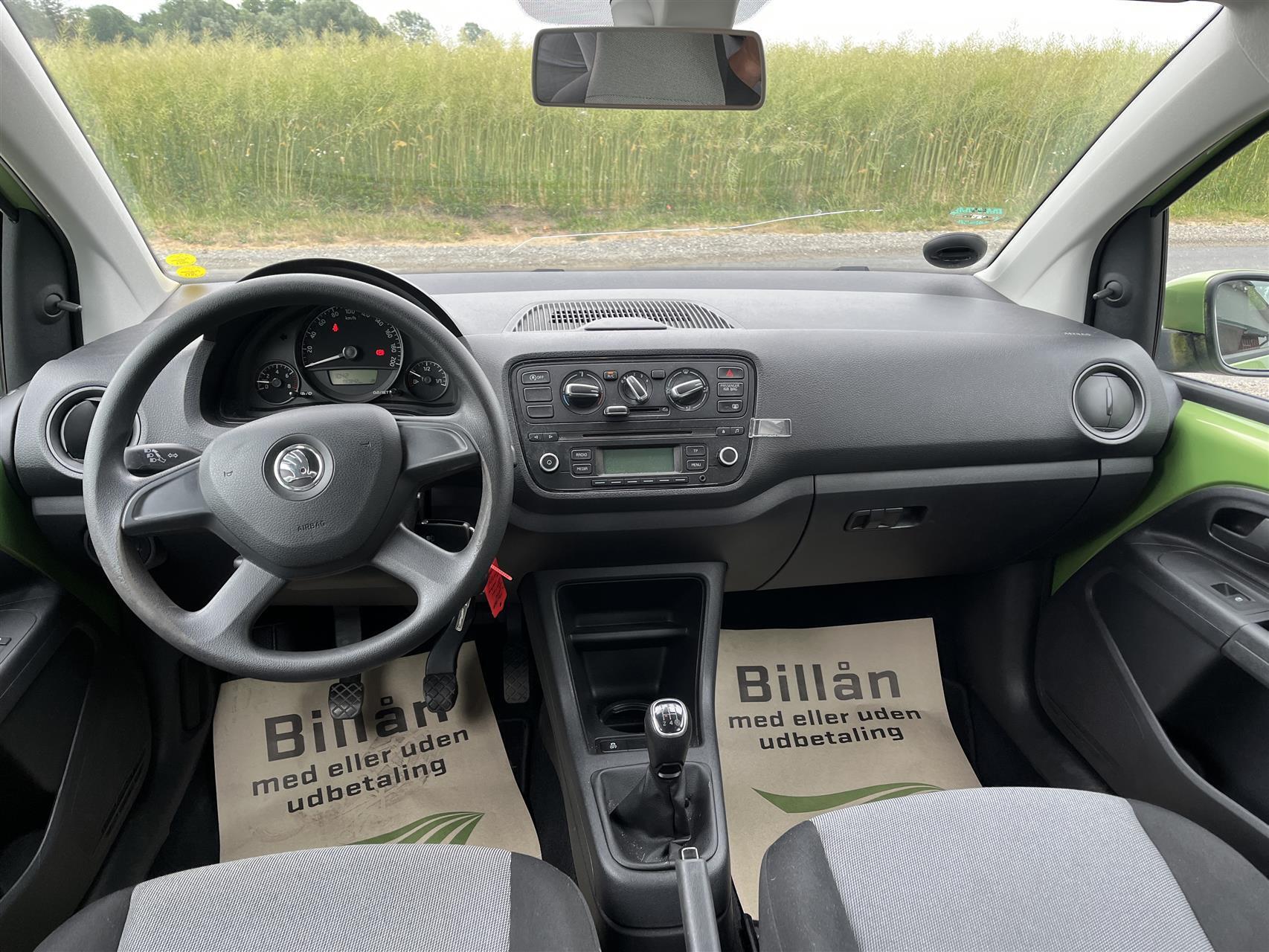 Grøn Skoda Citigo fra 2013