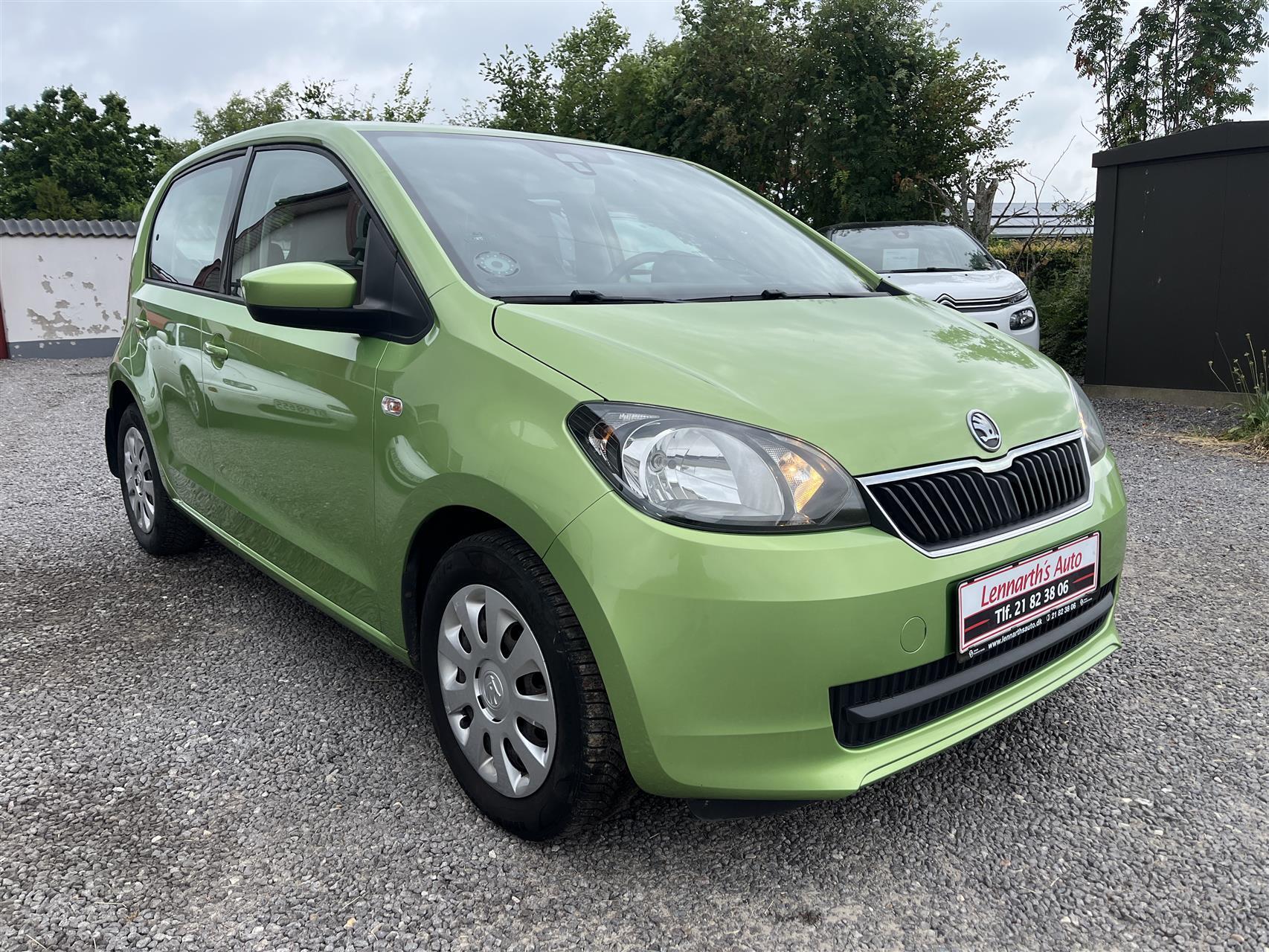 Grøn Skoda Citigo fra 2013