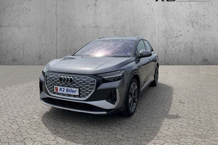 Grå Audi Q4 e-tron fra 2022