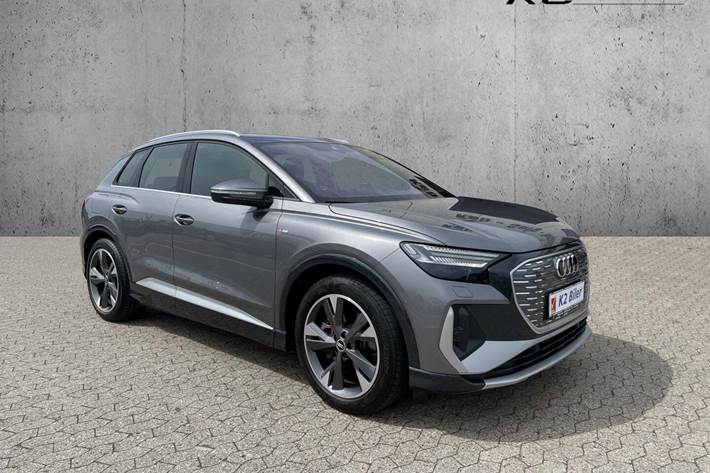 Grå Audi Q4 e-tron fra 2022