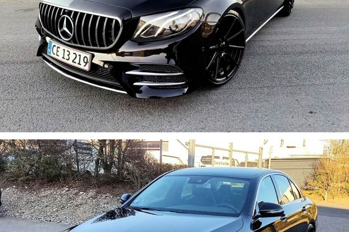 Sort Mercedes 220 E fra 2017