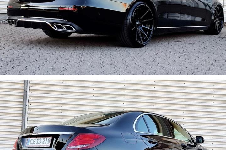 Sort Mercedes 220 E fra 2017