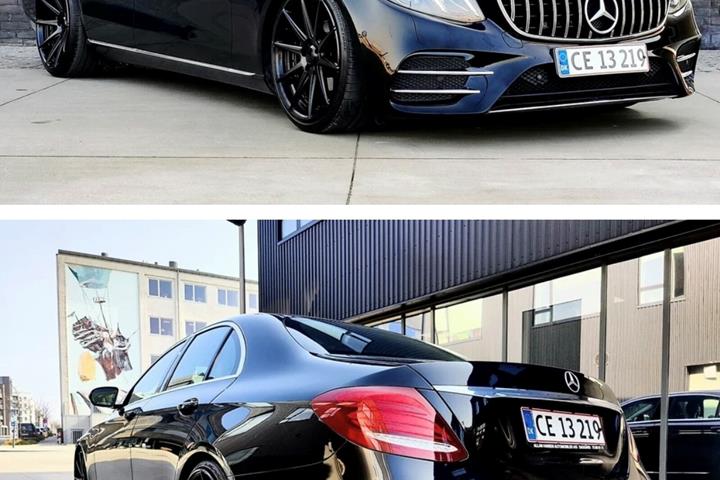Sort Mercedes 220 E fra 2017